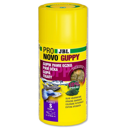 JBL Pronovo Grupy 100ml - pokarm dla gupików i ryb żyworodnych | Wzmacnia kolor i kondycję