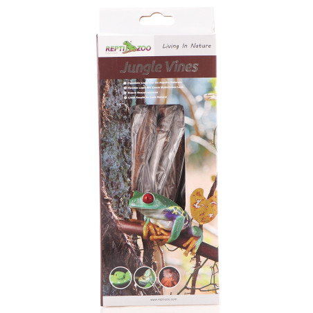Repti-Zoo Jungle Vine - liana gięta z liśćmi 150cm | Idealna do terrarium