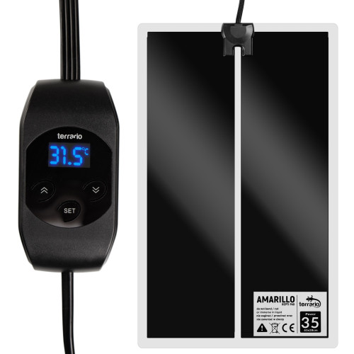 Terrario Amarillo 35W - mata grzewcza z termostatem LCD | Szybkie i bezpieczne ogrzewanie terrarium