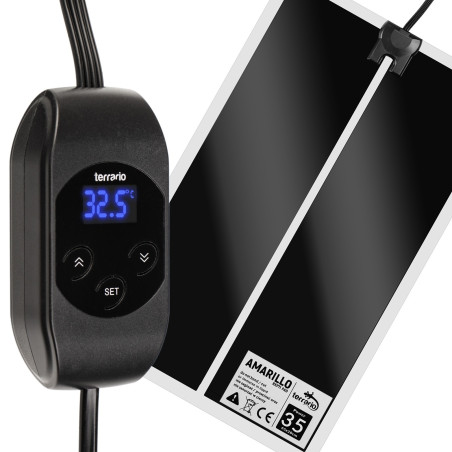 Terrario Amarillo 35W - mata grzewcza z termostatem LCD | Szybkie i bezpieczne ogrzewanie terrarium