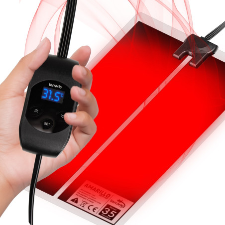 Terrario Amarillo 35W - mata grzewcza z termostatem LCD | Szybkie i bezpieczne ogrzewanie terrarium