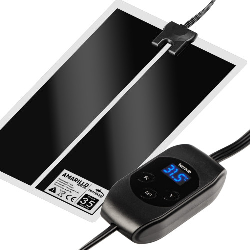 Terrario Amarillo 35W - mata grzewcza z termostatem LCD | Szybkie i bezpieczne ogrzewanie terrarium