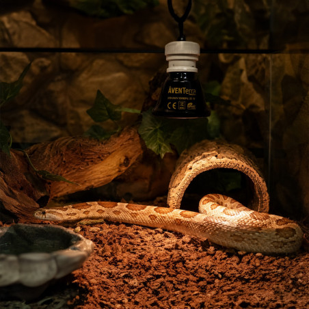 Ceramiczny emiter ciepła Aventerra DARKAYA 25W – bez światła, do terrarium