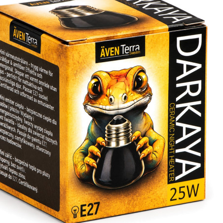 Ceramiczny emiter ciepła Aventerra DARKAYA 25W – bez światła, do terrarium