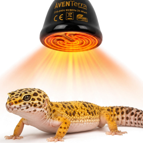 Ceramiczny emiter ciepła Aventerra DARKAYA 25W – bez światła, do terrarium