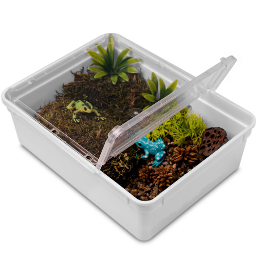 Terrario Reptiland White 25x19x7,5cm - białe terrarium faunarium | Idealne dla małych gadów