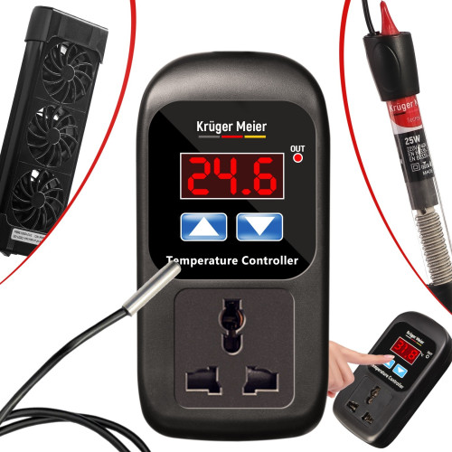 Kruger Meier Carbonne - termostat elektroniczny - Idealny do terrarium