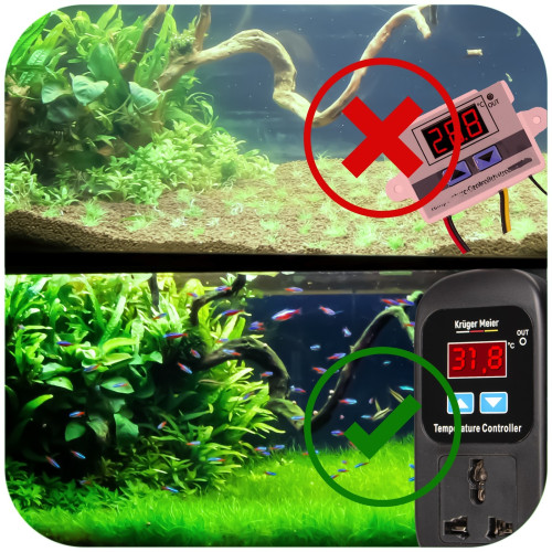 Kruger Meier Carbonne - termostat elektroniczny - Idealny do terrarium