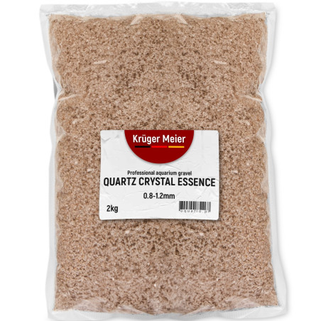 Kruger Meier Quartz Crystal Essence 0,8–1,2 mm – Piasek akwarystyczny 2 kg | Idealny do akwarium słodkowodnego