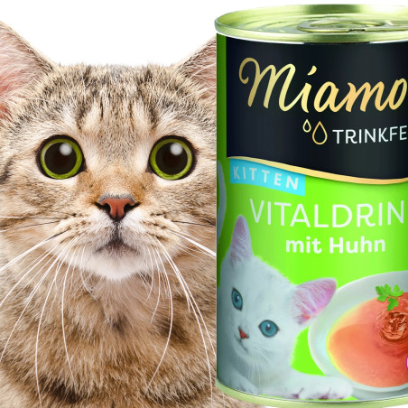 Miamor Vitaldrink Kitten - zupka dla kociąt o smaku kurczaka 135ml | Wspiera zdrowy rozwój