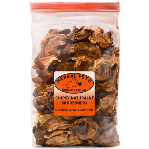 Herbal Pets Chipsy naturalne Skorzonera 100g - Bogate w błonnik dla gryzoni