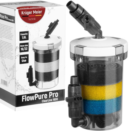 Kruger Meier FlowPure Pro 1600 prefiltr kubełkowy zewnętrzny 16/22 - Krystaliczna woda