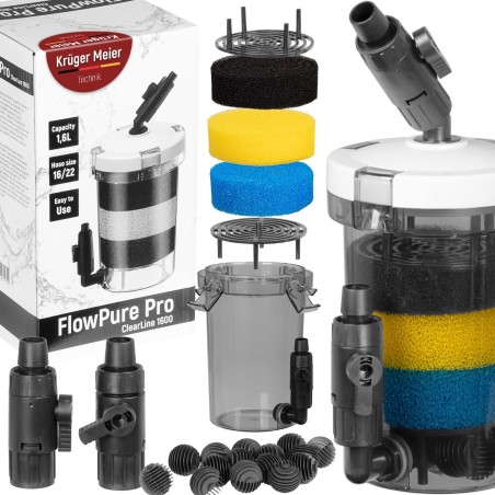 Kruger Meier FlowPure Pro 1600 prefiltr kubełkowy zewnętrzny 16/22 - Krystaliczna woda