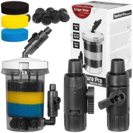 Kruger Meier FlowPure Pro 1600 prefiltr kubełkowy zewnętrzny 16/22 - Krystaliczna woda
