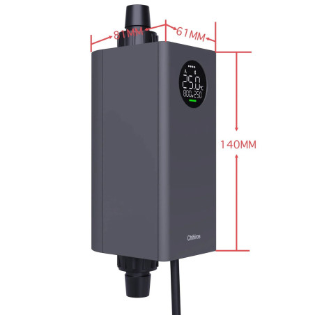 Chihiros Heater Pro 10W - 1000W - zewnętrzna grzałka sterowana aplikacją 12/16 - Idealna do akwarium