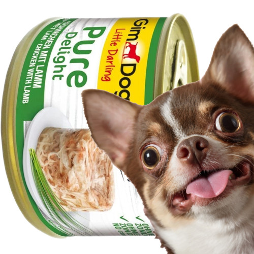 Karma dla małych psów Gimdog Pure Delight 150 g kurczak i jagnięcina w galarecie