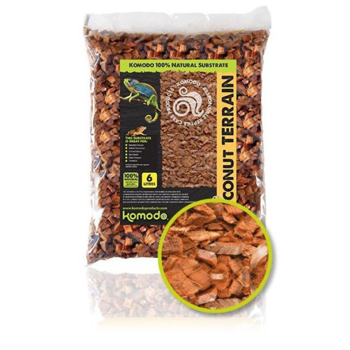 Komodo Coconut Terrain podłoże kokosowe 6l - Idealne do terrarium