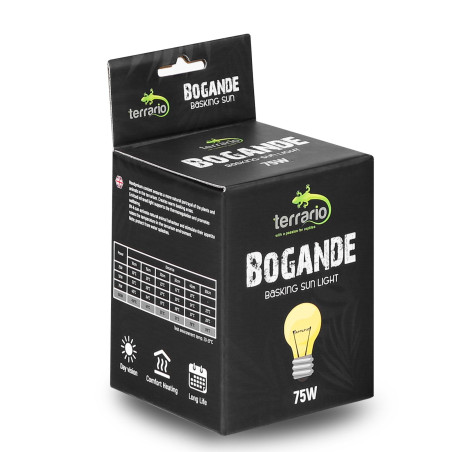 Terrario Bogande Basking Sun Light - żarówka grzewcza 75W | Optymalne ogrzewanie dla gadów
