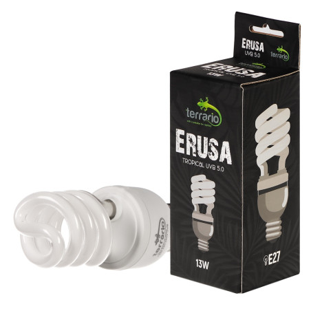 Terrario Erusa Tropical UVB 5.0 żarówka spiralna 13W - Idealna do tropikalnych terrariów