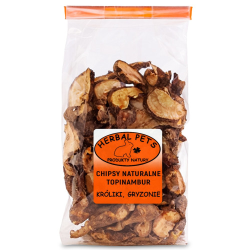 Herbal Pets - Chipsy naturalne Topinambur 75g | Naturalny przysmak dla gryzoni