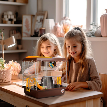 Klatka dla małych gryzoni Furrever Friends Miku Easy Small – kompaktowy zestaw z akcesoriami