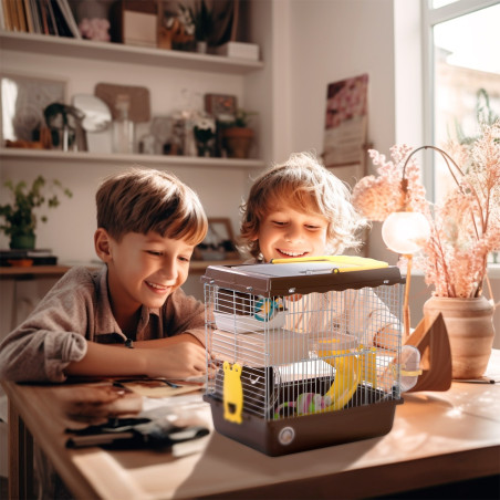 Klatka dla małych gryzoni Furrever Friends Miku Easy Small – kompaktowy zestaw z akcesoriami
