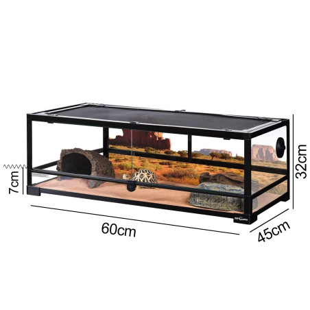 Repti-Zoo Terrarium RK 90x45x32cm - Idealne dla gadów