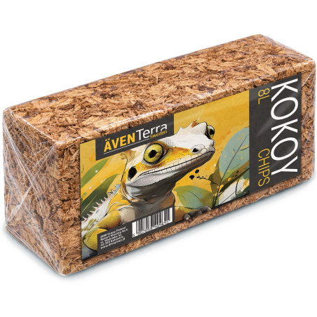 Podłoże kokosowe Aventerra KOKOY 8 l zrębki kokosa do terrarium