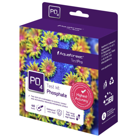 Aquaforest TestPro Phosphate - Szybki, precyzyjny test fosforanów dla akwarium morskiego
