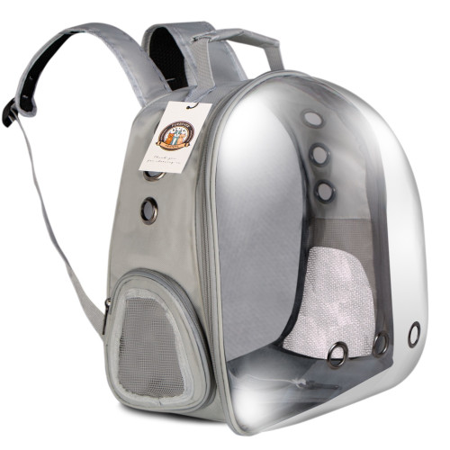 Furrever Friends CatVision Tent Grey - Bezpieczny plecak-transporter dla kota i psa