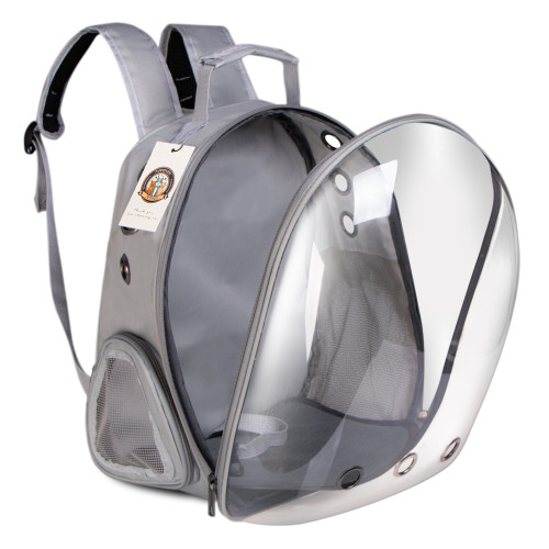 Furrever Friends CatVision Tent Grey - Bezpieczny plecak-transporter dla kota i psa