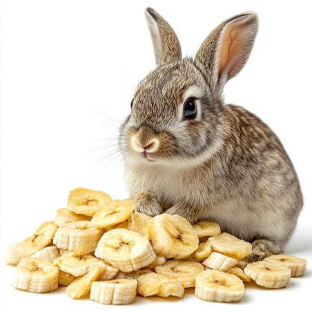 Herbal Pets - Chipsy naturalne Banan 75g | Naturalna przekąska dla gryzoni