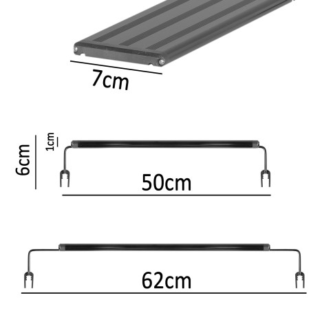 Lampa LED Terrario ReptoRay 15W 60 cm do terrarium