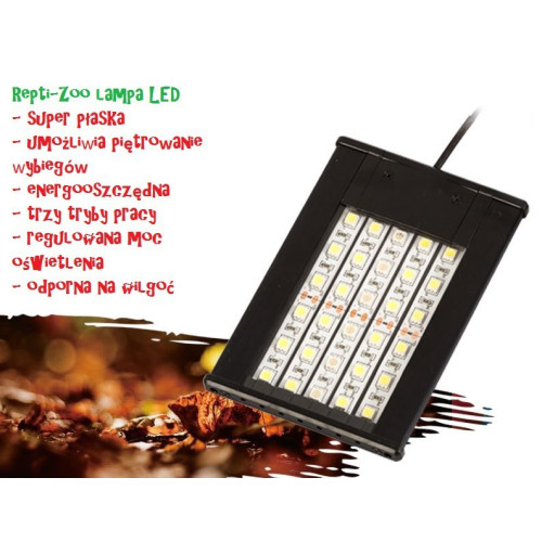 Repti-Zoo Lampa LED do terrarium - Optymalne światło dla gadów, energooszczędna
