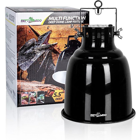 Repti-Zoo Multi Deep Dome klosz i oprawka terrarystyczna - Idealne do terrarium