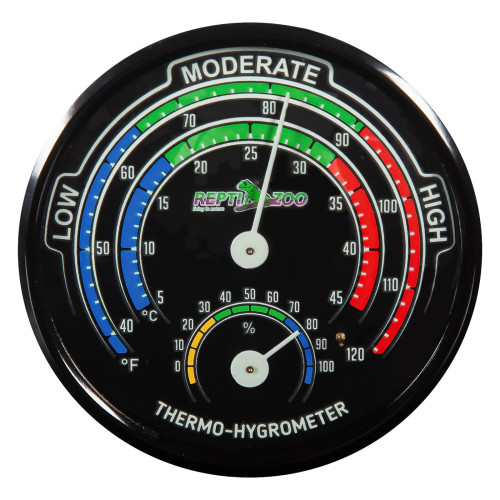 Repti-Zoo Glowing Thermo / Hygrometer - Idealny do terrarium, czytelny nocą