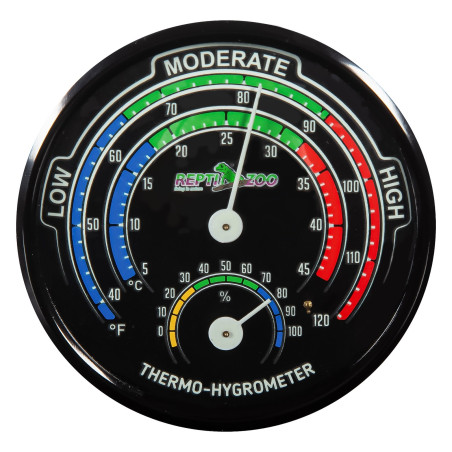 Repti-Zoo Glowing Thermo / Hygrometer - Idealny do terrarium, czytelny nocą