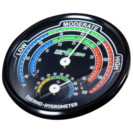 Repti-Zoo Glowing Thermo / Hygrometer - Idealny do terrarium, czytelny nocą