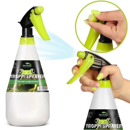 Terrario Troppi Sprayer 750ml - zraszacz ręczny | Precyzyjne, delikatne nawilżanie terrarium