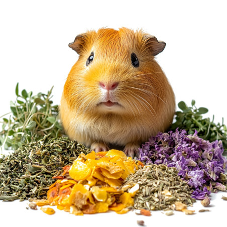 Herbal Pets Karma Ziołowo-Warzywna dla Świnki Morskiej 150g - Naturalne zioła, wspiera trawienie