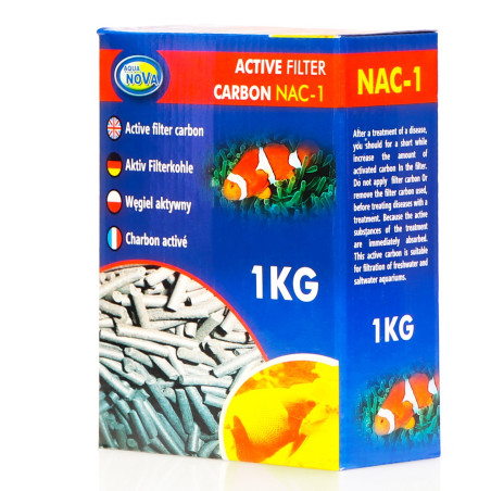 Aqua Nova Active Carbon NAC-1 węgiel aktywny 1kg - Krystaliczna woda