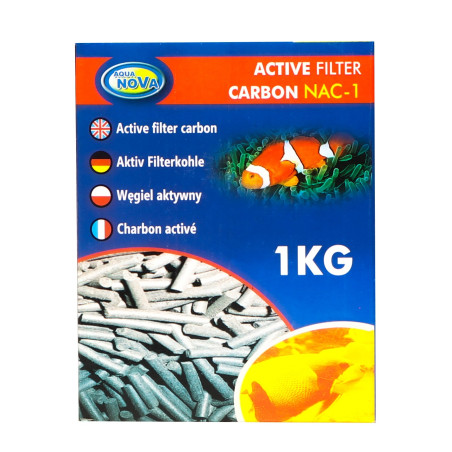 Aqua Nova Active Carbon NAC-1 węgiel aktywny 1kg - Krystaliczna woda
