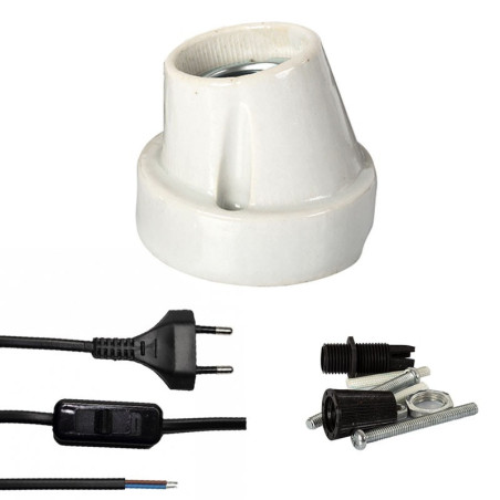 Repti-Zoo oprawka ceramiczna kątowa - Bezpieczne, trwałe mocowanie do lamp terrarium