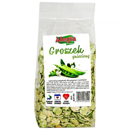 Alegia Groch gnieciony 130g - Smaczna, białkowa przekąska dla gryzoni