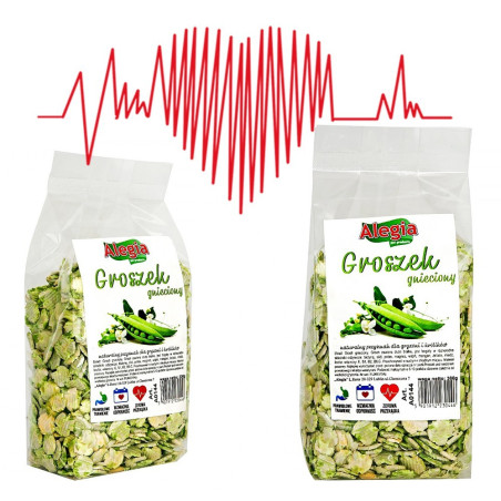 Alegia Groch gnieciony 130g - Smaczna, białkowa przekąska dla gryzoni