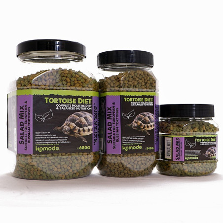 Komodo Tortoise Diet Salad Mix 170g - Pełnowartościowy pokarm dla żółwi