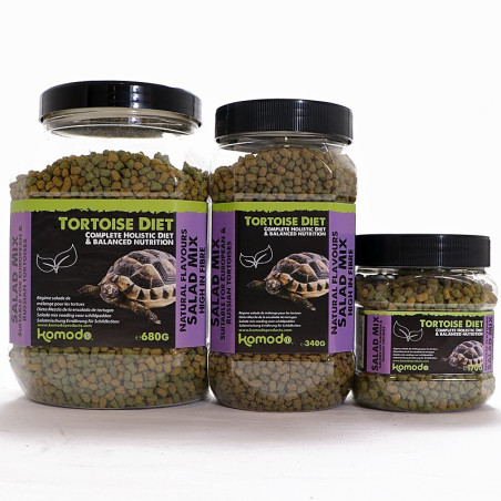 Komodo Tortoise Diet Salad Mix 170g - Pełnowartościowy pokarm dla żółwi