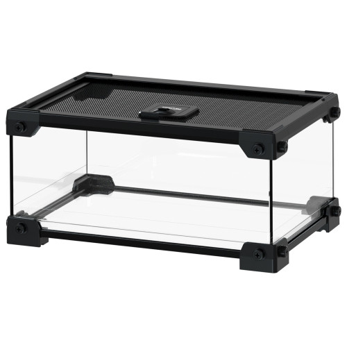 Repti-Zoo Terrarium szklane z siatką NAK09B 30x20x15cm - Idealne dla małych gadów