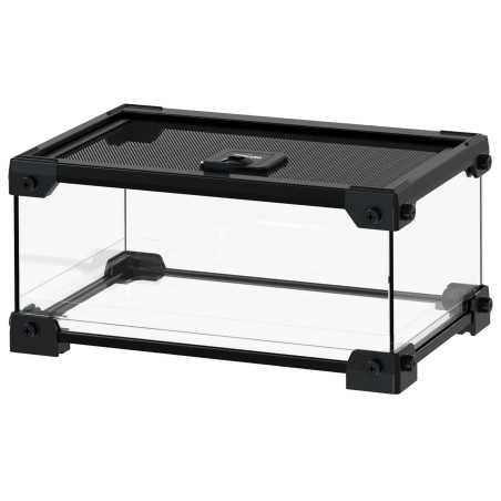 Repti-Zoo Terrarium szklane z siatką NAK09B 30x20x15cm - Idealne dla małych gadów