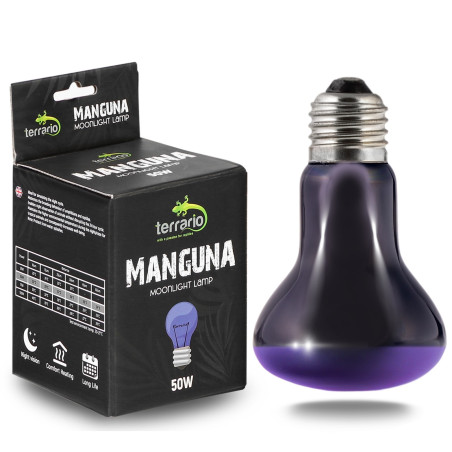Terrario Manguna Moonlight Lamp - żarówka nocna 50W | Idealna do terrarium